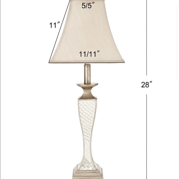 KAILEY 28-INCH H GLASS LATTICE LAMP - Picture 2 of 7